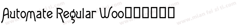 Automate Regular W00字体转换